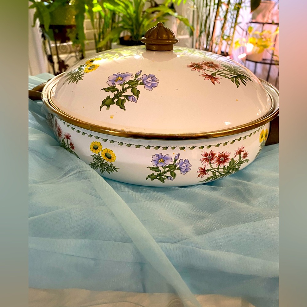 REGENCY FLORAL 3 Qt COOKWARE NWOT